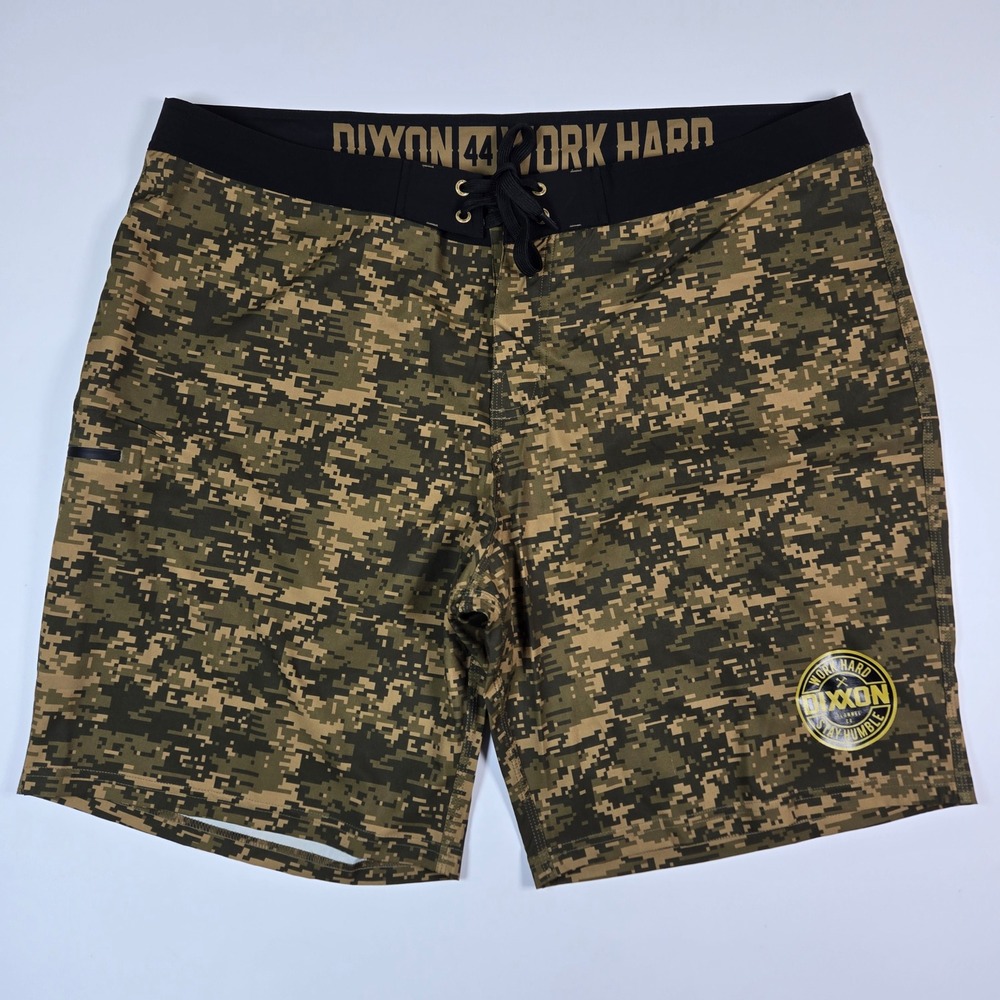 Dixxon‎ Flannel Co Board Shorts Mens 44 Green Digital Camo Work Hard Stay Humble